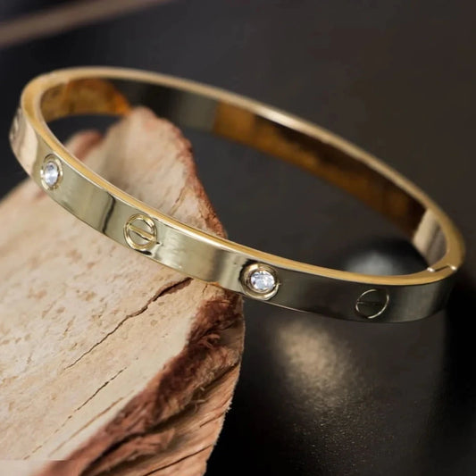 The Stone-Accented Bangle Bracelet