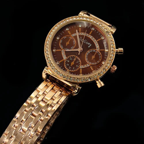 Radiant Elegance: Ladies' Watches with a Golden Case and Red Dial